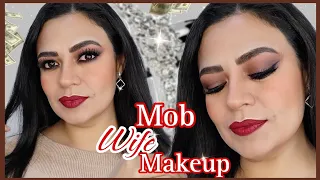 MAQUILLAJE ESPOSA DE LA MAFIA/MOB WIFE MAKEUP🚬#makeup #tendencias #mobwife #tutorial #video #tiktok