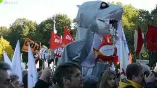 TTIP und CETA stoppen! Berlin, 10.10.2015: Christoph Bautz, Campact