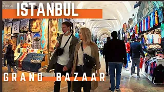 GRAND BAZAAR ISTANBUL - TURKEY WALKING TOUR - 4 OCTOBER 2021 - 4K UHD 60FPS - kapalı çarşı