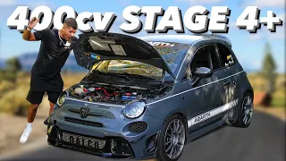 TEST ABARTH 595 CON 400CV STAGE 4 Plus e MOTORE FORGIATO LA PIU' CALIENTE D'ITALIA 🇮🇹