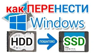 How to transfer Windows to SSD on a laptop