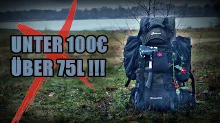 RUCKSACK 65+10 (Mardingtop) | 75 Liter unter 100 Euro | Wandern-Bushcraft-Outdoor-Backpack