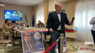 Fulvio Martusciello capodelegazione del partito Forza Italia al parlamento europeo a Quadrelle.