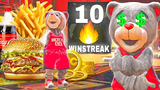 I USED THE BIGGEST MASCOT IN THE COMP STAGE IN NBA 2K24 AND ATE EVERYONES VC!!