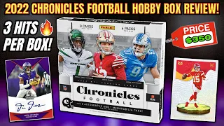 *TOP ROOKIE AUTO!🔥 2022 CHRONICLES FOOTBALL HOBBY BOX REVIEW!🏈