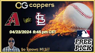 Diamondbacks vs Cardinals MLB Sports Picks & Predictions 4/23/24 - Bo Dunn Betting Tips #ogcappers