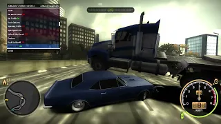 NFS MOST WANTED ZMENU ЧИТ-МОД СУПЕР ТУРБО CAMARO VS COPTER MOVER COPHELI И CS_SEMI #1 DX9 720P60 HD.