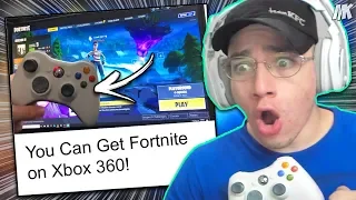 This Guy Plays Fortnite On A Xbox 360