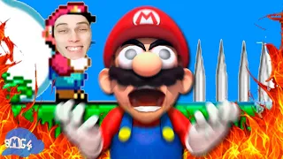 МАРИО ЗАТРОЛЛЕН В UNFAIR MARIO ! - Mario Plays Unfair Mario [Reaction / Реакция]