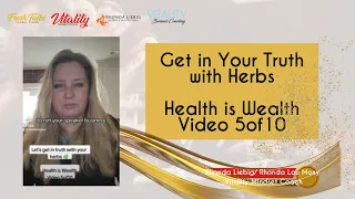 Get in your truth with herbs -health is Wealth  video 5of10 #speakerlockingarms  #health #welath