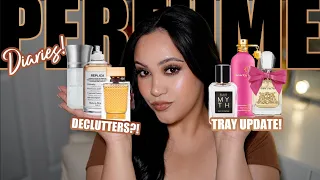 PERFUME DIARIES 📒 2 DECLUTTERS + MARCH TRAY UPDATE | PERFUMES I WORE THIS MONTH | AMY GLAM ✨