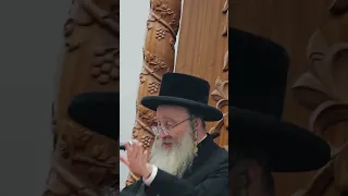 New Biala Rebbie first drasha at hachtara The Rebbie spoke about Yerusha