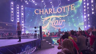 Charlotte Flair entrance live from the front row at WWE WrestleMania Backlash 2022 (4K HDR)