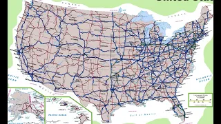 Map of United States Highway System