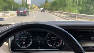 Driving Mercedes S63 AMG W222 2015