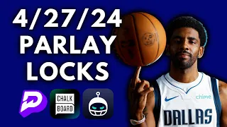 NBA PLAYER PROP PRIZEPICKS/SLEEPER LOCKS - 4/27/24 - FREE PICKS - BEST NBA PLAYOFF PLAYER PROP BETS