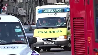 OLD Ford Transit Box Ambulance Responding - St John Ambulance