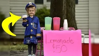 Dieses Mädchen verkaufte Limonade, um sich etwas Geld zu verdienen. Doch dann kam die Polizei!