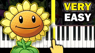 PLANTS vs ZOMBIES - Brainiac Maniac - VERY EASY Piano tutorial