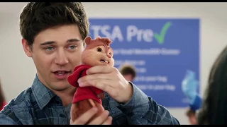 Alvin And The Chipmunks The Road Chip 2015  Funny Scene “Airport Examination “