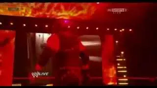 Randy Orton Kidnaps Paul Bearer and Attacks Kane - WWE Raw 23/04/2012.