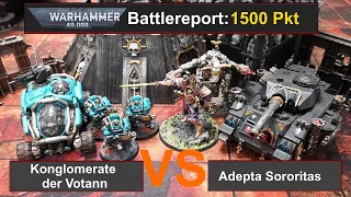 Warhammer 40k Battle Report: Konglomerate der Votann vs. Adepta Sororitas 1500Pkt 9.Edi deutsch