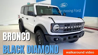 Ford Bronco Black Diamond walkaround video