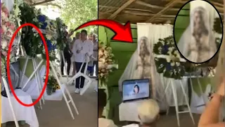 SEREM Karangan Bunga Bergerak di Rumah Duka Ternyata Ada Sosok Hantu Pengantin