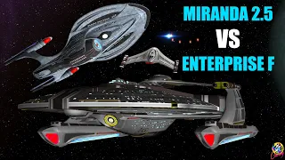 Barrier Class (Miranda 2.5) VS USS Enterprise F - Both Ways - Star Trek Starship Battles