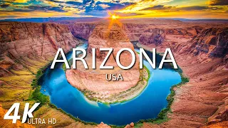 FLYING OVER ARIZONA (4K Video UHD) - Peaceful Music With Beautiful Nature Scenery For Stress Relief