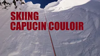 Capucin Couloir - Steep Skiing and an exercise in survival!