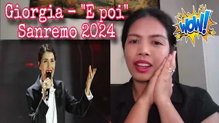 Sanremo 2024 - Giorgia canta "E poi" | REACTION