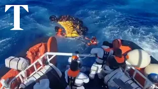 Italian coast guard rescues 57 people off the coast of Lampedusa