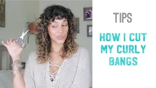 How I Cut my Curly Bangs and Trim my Curly Hair