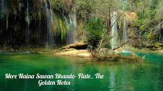 Mere Naina Sawan Bhaado- Flute_ The Golden Notes/ Flute Music 🎵🎶