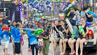 Cambodia Siem Reap Trip: Fun Playing Water Gun | Pub Street 2024