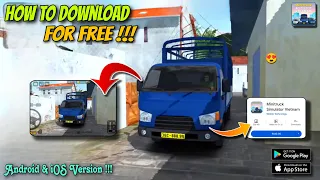 🚛 How To Download For Free 🚛 Minitruck Simulator Vietnam || Mobile Version + New News ||