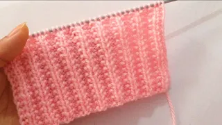 Beautiful Easy Knitting Stitch Pattern For Scarf and Sweater