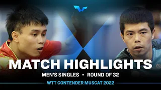 Zhou Qihao vs Chuang Chih-Yuan | MS | WTT Contender Muscat 2022 (R32)