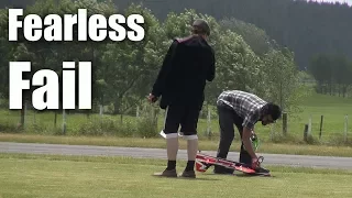 Fail - RC plane hits polymath