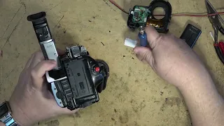 Removing a tape from a trashed camcorder