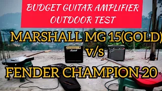 MARSHALL v/s FENDER Guitar Amp 🔥🔥🔥 Outdoor Test... Budget beginners Amplifiers under 10k