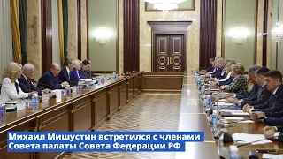 Михаил Мишустин встретился с членами Совета палаты Совета Федерации РФ