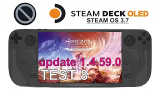 Horizon Forbidden West (Test 8) Update 1.4.59.0 on Steam Deck OLED with Steam OS 3.7