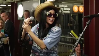 Miley Cyrus Goes Undercover as NYC Subway Singer with Jimmy Fallon