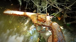 Discovering A Gun In The River Along With Neat Bottles | Aquachigger