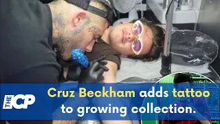 Cruz Beckham adds tattoo to growing collection