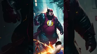 The Flash Obesitas 3  Marvel&DC 💥 Superheroes all Characters #marvel #avengers #shorts