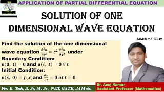 Solution of One Dimensional Wave Equation | Solution of 1-D wave equation by separation of variables