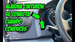 Arreglar cinturón de seguridad 🚘, alarma en encendida.